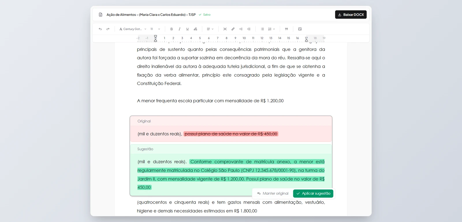 Editor de peças
